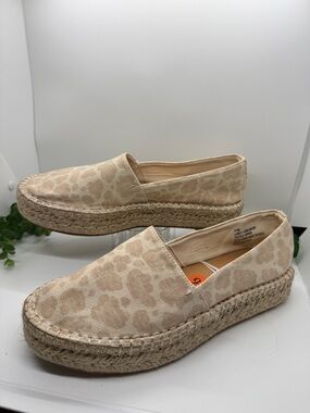 Splendid leopard print wedge espadrilles-Size 9.5